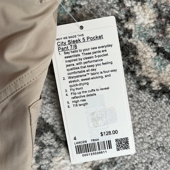 Lululemon City Sleek 5 Pocket Pants 7/8 - Picture 5 of 10